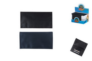 86144А Кисет для сигаретного табака иск кожа черный/синий фото