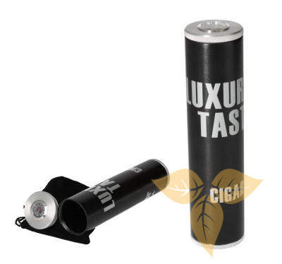 920077 Футляр/хумидор д/сигар, черный/серебристый фото