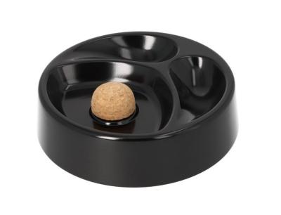 412002 Пепельница д/трубки металлическая черная 16см фото