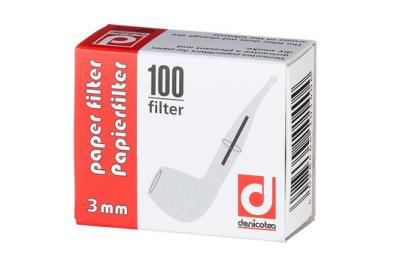 64000A Фильтры для трубок DENICOTEA 3мм 100шт фото