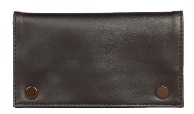33154 Кисет для сигаретного табака иск кожа коричневый двойной фото