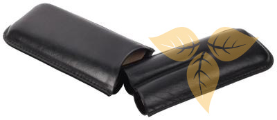 09276 Футляр д/2 сигар Шорт Корона черный фото