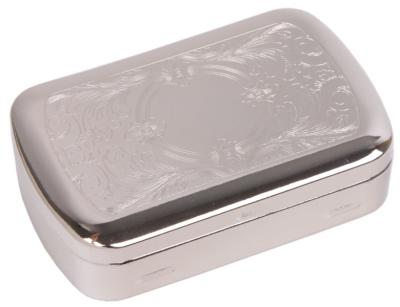 06113 Табакерка хром (5,5х2,5х8,5) фото