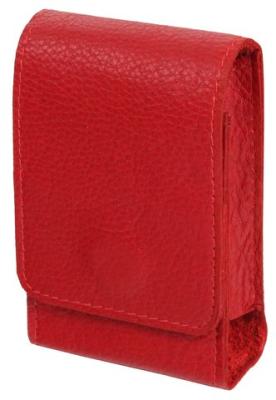 08245 Футляр д/пачки сигарет, красная нат кожа фото