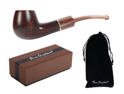 30243 Трубка курительная Don Gustavo красная/коричневая 9мм фото