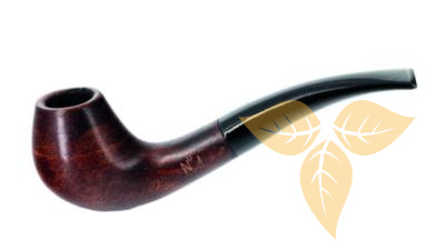 Кур. трубка Пайп №  4 бук изогнутая, фильтр 9мм, подставка, чехол фото