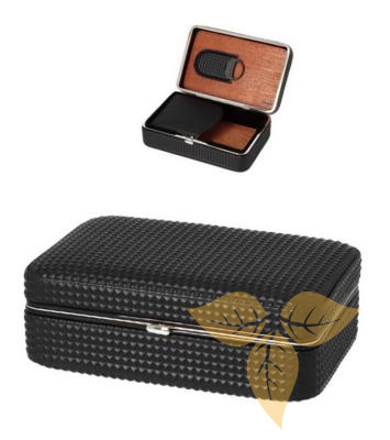 920082 Хумидор для сигар ANGELO дорожный, иск. кожа c гильотинкой (19 х12х5,7см) фото