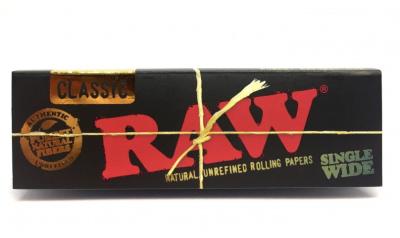 Сиг.бумага RAW SINGLE WIDE BLACK (х50лист) фото