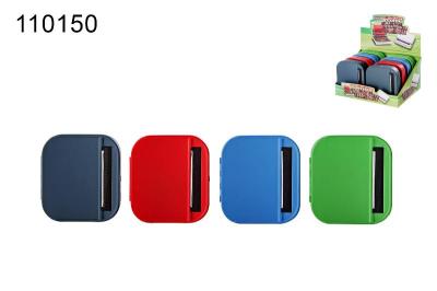 Машинка сигарет. цветн. прорезиненная (портсигар) 70mm 11015А - Табакерия