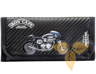 21634 Кисет для сигаретного табака иск кожа "Мотоцикл 3" фото