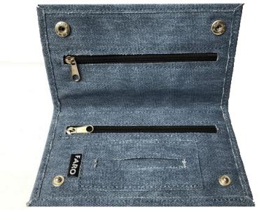 21616 Кисет для сигаретного табака иск кожа "Джинс" синий фото