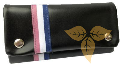 21603 Кисет для сигаретного табака иск кожа "полоска 4" фото