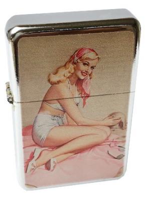 03117 Зажигалка бензиновая FARO Z16 хром полированный "Pin-up 2" фото