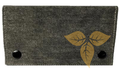 21619 Кисет для сигаретного табака иск кожа "Джинс" серый фото