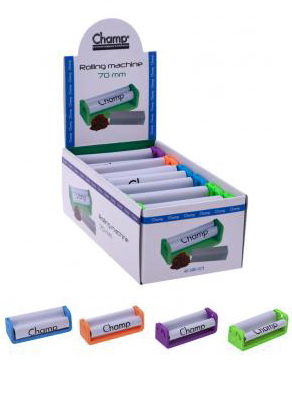 Машинка сигарет. CHAMP plast 70mm цветные 590373 - Табакерия