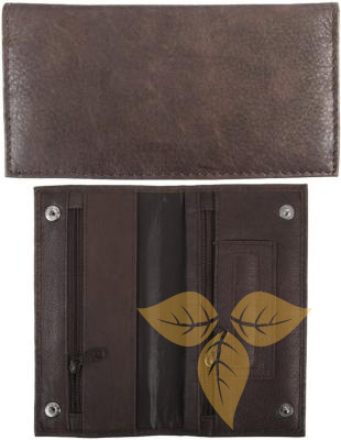 33031 Кисет для сигаретного табака нат кожа коричневый - Табакерия