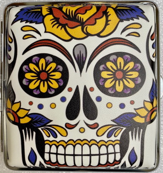 21484 Портсигар FARO д/20 сиг 80мм, "череп 1" фото