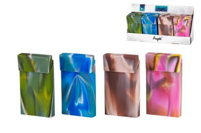 803256 Футляр ANGELO д/пачки сигарет слим, силикон, неоновые цвета фото