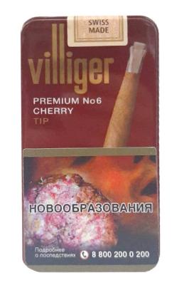 Сигариллы Villiger Premium №6 Cherry (10 шт. filter) фото