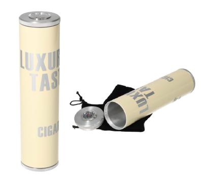 920079 Футляр/хумидор д/сигар, кремовый/серебристый фото
