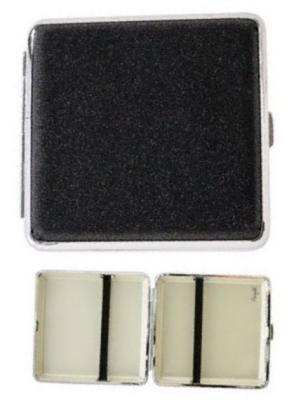 801452 Портсигар ANGELO д/20 сигарет, черный, блестящий фото