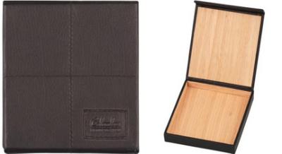 624451 Футляр для сигарилл черный, нат кожа, 1.7x9.0x10.3 см фото