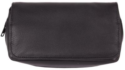 33319 Сумка для 2-х трубок нат. кожа черная фото