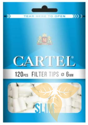 Сигарет.фильтры CARTEL SLIM 15mm X 6mm (x 120шт) фото