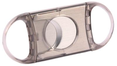 09346 Гильотинка для сигар c 2-мя лезвиями 24мм темный акрил