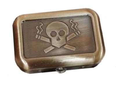 11543 Пепельница карманная "Skull" "латунь" фото