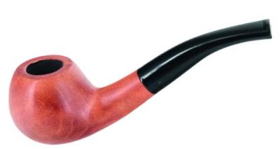 Кур. трубка Пайп №  7 бук изогнутая, фильтр 9мм, подставка, чехол фото