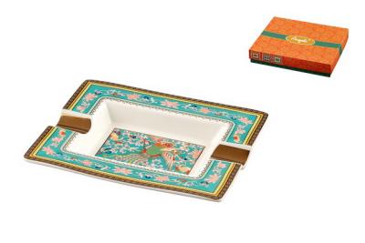 422005 Пепельница для 2-х сигар из китайского фарфора 20x17x2,5cm фото