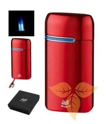 221031 Зажигалка WINJET 3Хтурбо,красная с пробойником д/сигар фото