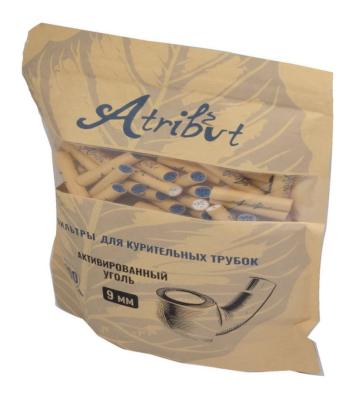 Фильтры для трубок Атрибут угольные 9мм 200шт фото