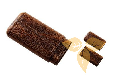 812007 Футляр д/3 сигар коричневый (кедр внутри) фото