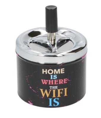 400063 Пепельница вращающаяся металлическая 9.5х8 см фото