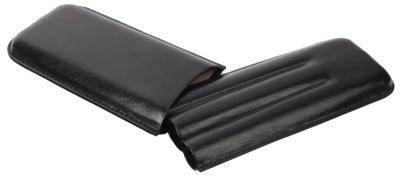 09270 Футляр д/3 сигар Дабл Корона черный фото