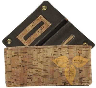 08154 Кисет для сигаретного табака "пробка" темно-зеленый фото