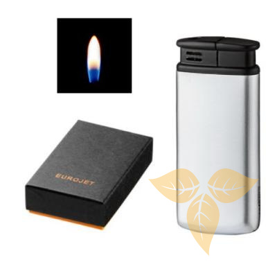 250061 Зажигалка EUROJET 1Хтурбо серебристая/черная фото