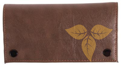 33145 Кисет для сиг табака иск кожа кор-бронзовый 16,5см фото