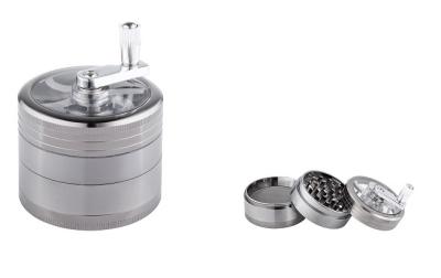 340050 Измельчитель для табака металл (4 части, диам. 54мм) фото