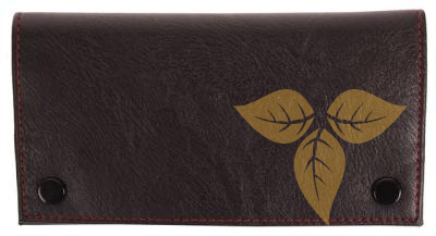 33148 Кисет для сигаретного табака иск кожа черный 16,5см фото