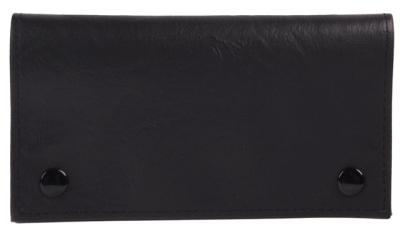 33143 Кисет для сигаретного табака иск кожа черный 16,5см фото