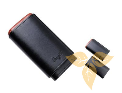 813100 Футляр д/3 сигар черный, 13 см, 20мм фото