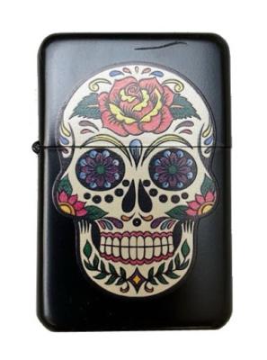 03187 Зажигалка бензиновая FARO Z16 "Skull 2" фото