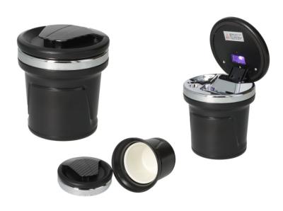 405114 Пепельница для автомобиля черная/светодиод 5,5х6,2x7,5  см фото