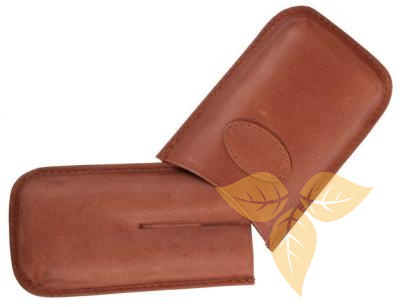 09240 Футляр д/2 сигар Робусто коричневый кожа фото