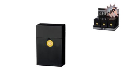 389001 Футляр д/пачки сигарет, пластик, черный фото