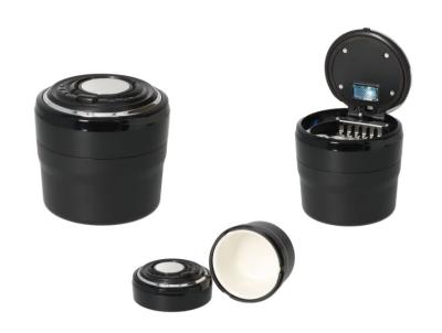 405113 Пепельница для автомобиля черная/светодиод 5,5х6,2x7,5  см фото