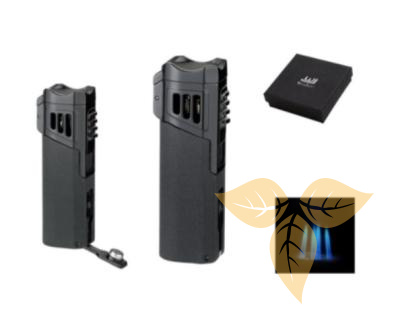 221022 Зажигалка WINJET 4Хтурбо черная с пробойником д/сигар фото